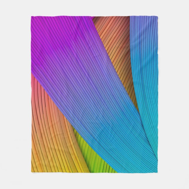 Abstract wave background. 3D illustration.3d, 3d i Fleece Blanket (Front)