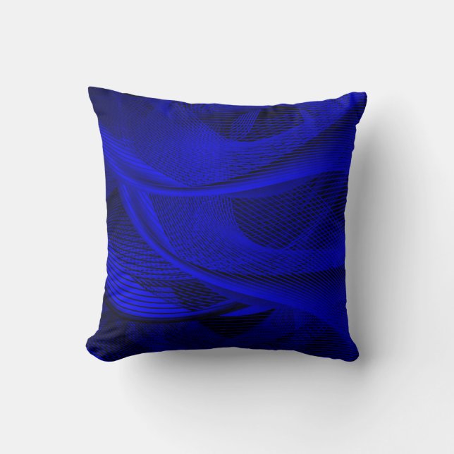 Abstract wave lines cushion (Front)
