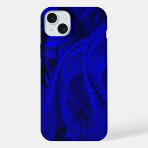Abstract wave lines iPhone 15 plus case