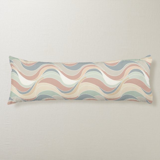 Abstract Wave Pattern Body Cushion (Front)