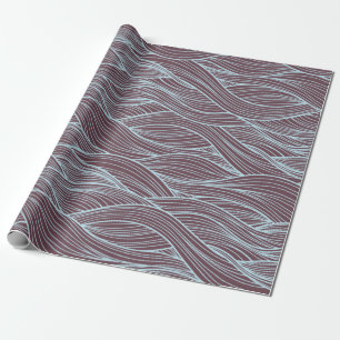 Abstract Wave pattern Wrapping Paper