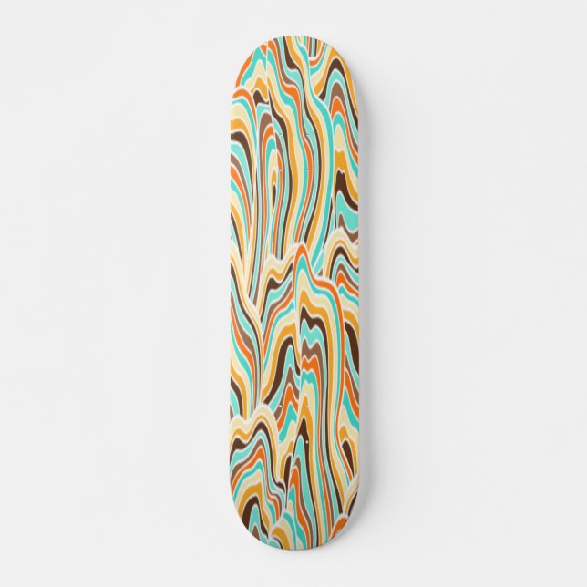 Abstract Wave Skateboard (Front)
