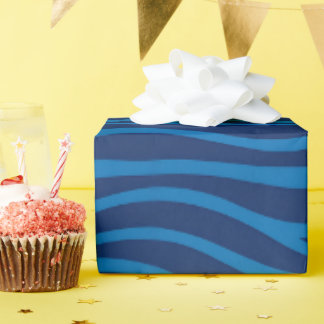 Abstract waves and water flow wrapping paper