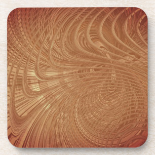 Abstract Waves Coaster Art