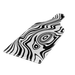 Abstract Waves Cutting Board - Custom Colours