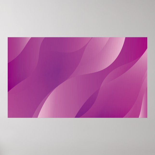 Abstract Waves. Futuristic Technology Style Backgr Poster (Front)