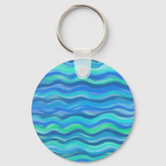 Abstract Waves Key Ring