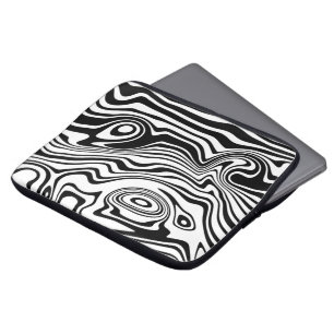 Abstract Waves Laptop Sleeve - Your Colors