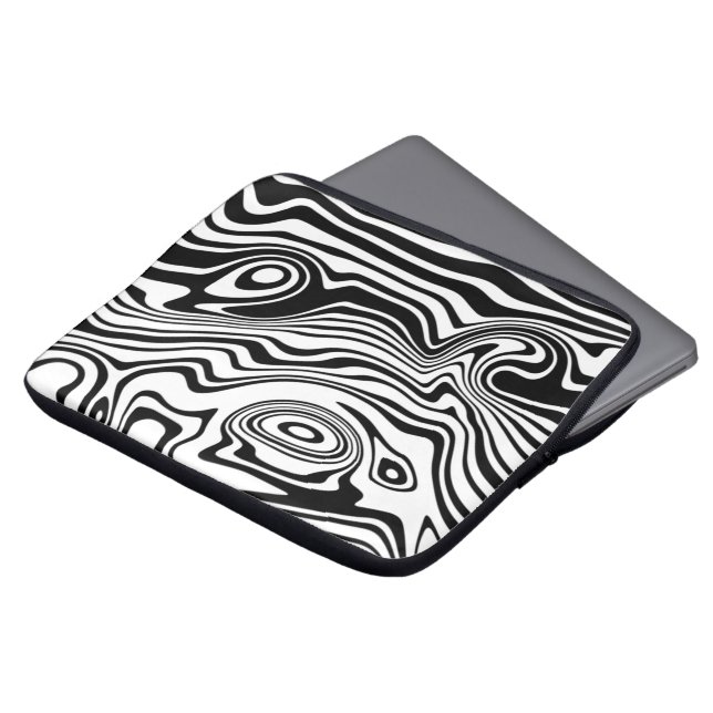 Abstract Waves Laptop Sleeve - Your Colors (Front Top)
