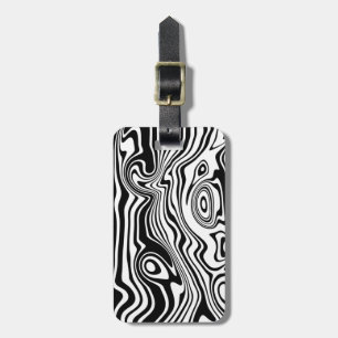 Abstract Waves Luggage Tag - Choose Colours