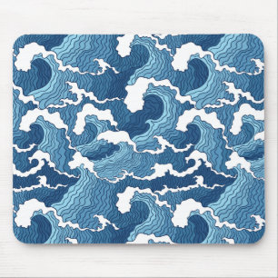 Abstract Waves Mouse Mat