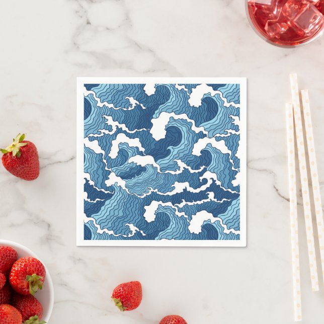 Abstract Waves Napkin (Insitu)