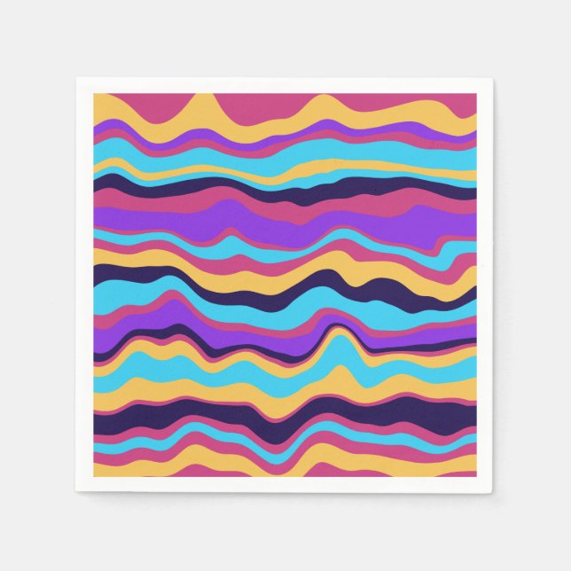 Abstract Waves Napkin (Front)