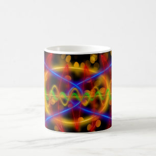 Abstract Waves of Colour Energy Frequency Coffee Mug