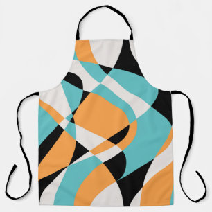 Abstract Waves Pattern Seamless Design Apron
