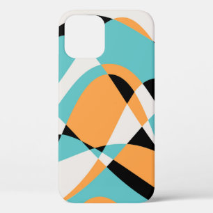 Abstract Waves Pattern Seamless Design iPhone 12 Case