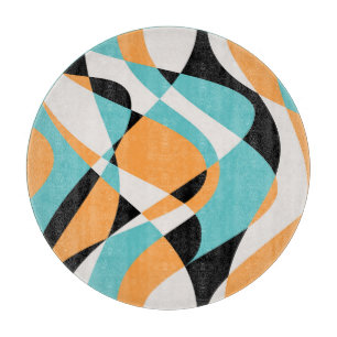 Abstract Waves Pattern Seamless Design Cutting Board