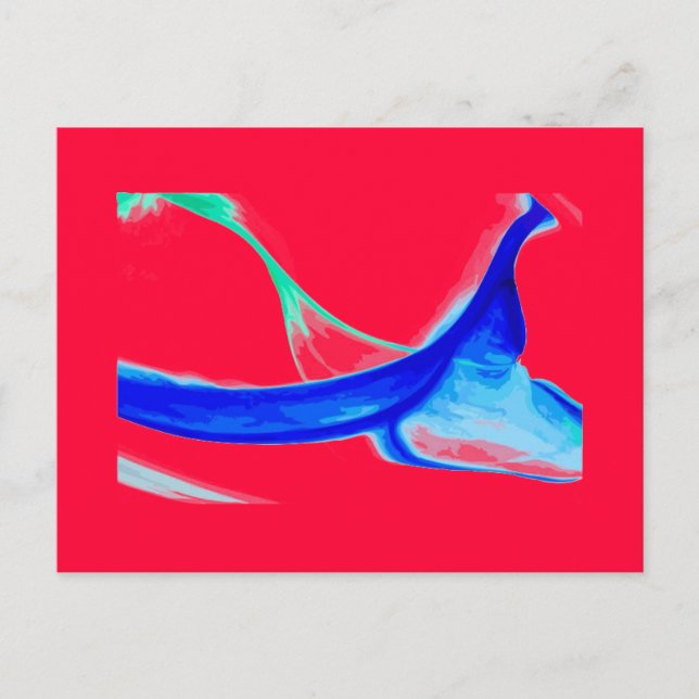 Abstract Waves Postcard (Front)