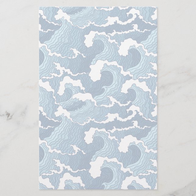 Abstract Waves Stationery (Front)