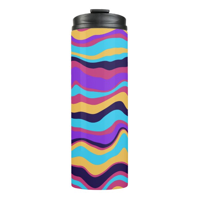 Abstract Waves Thermal Tumbler (Front)