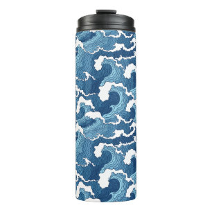 Abstract Waves Thermal Tumbler