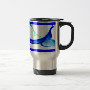 Abstract Waves Travel Mug