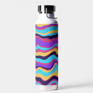 Abstract Waves Water Bottle