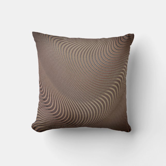 Abstract Wavy Art Pillow (Front)