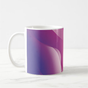 Abstract Wavy Background. Illustration with Colour Coffee Mug
