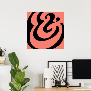 Abstract Wavy Modern Bold Poster