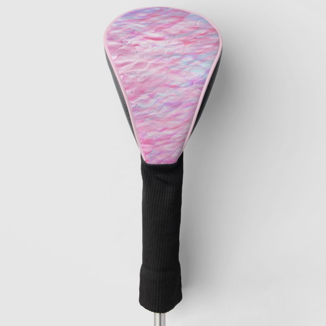 Abstract wavy pattern golf head cover (Front)