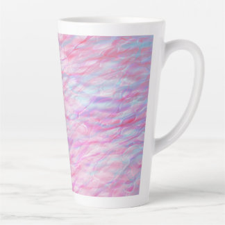 Abstract wavy pattern latte mug