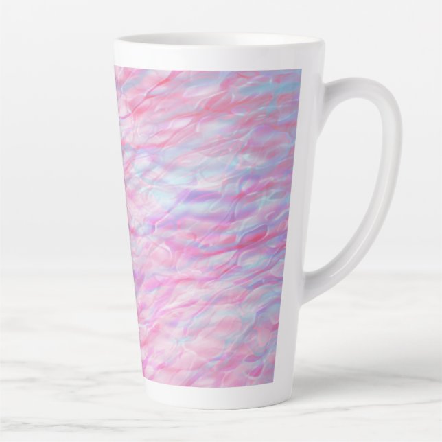 Abstract wavy pattern latte mug (Right)
