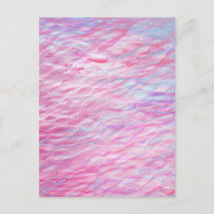 Abstract wavy pattern postcard