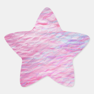 Abstract wavy pattern star sticker