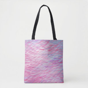 Abstract wavy pattern tote bag
