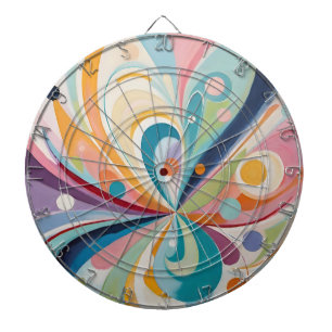 Abstract wavy shapes dartboard