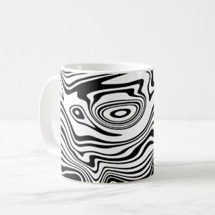 Abstract Wavy Striped Coffee Mug