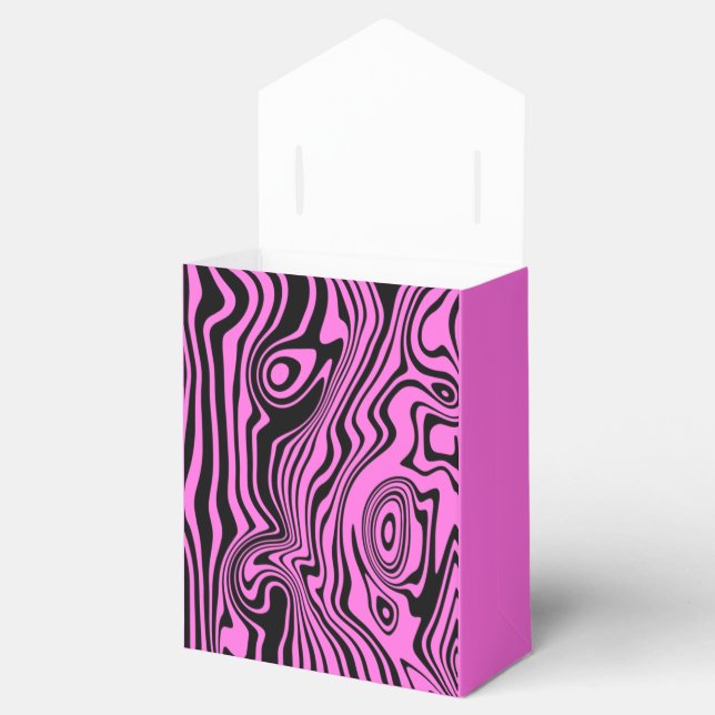 Abstract Wavy Striped Gift Boxes Choose Colour (Opened)