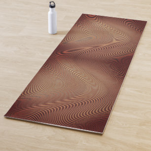 Abstract Wavy Striped Pattern Lines 3 Yoga Mat