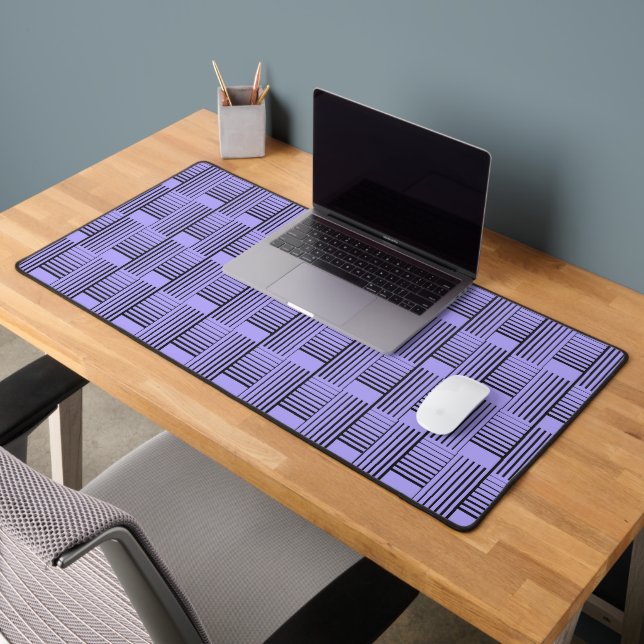 Abstract Weave On Purple Desk Mat (Office 2)