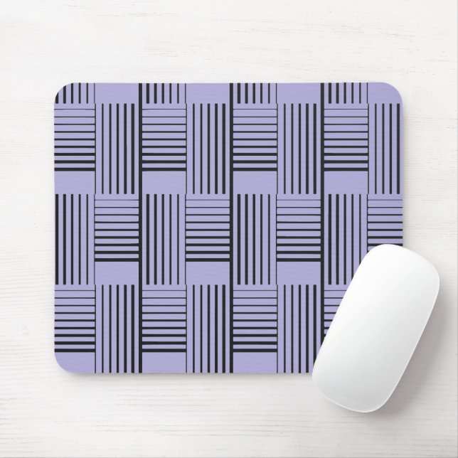 Abstract Weave On Purple Mouse Mat (With Mouse)