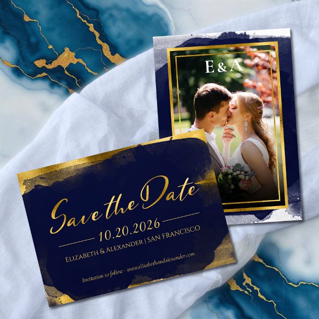 Abstract Wedding Save the Date Invitations | Photo (Creator Uploaded)