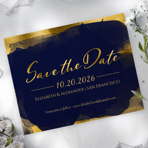 Abstract Wedding Save the Date Invitations Photo
