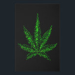 Abstract Weed Leaf Faux Canvas Print<br><div class="desc">Abstract Weed Leaf</div>