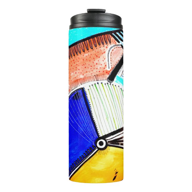 Abstract Wheel Thermal Tumbler (Front)