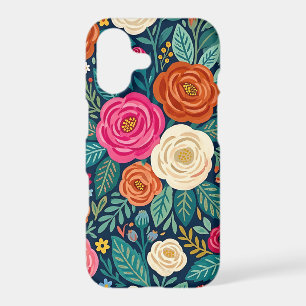Abstract Whimsical Roses Butterflies iPhone Cases