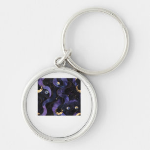 Abstract Whimsigoth Pattern Classic Key Ring
