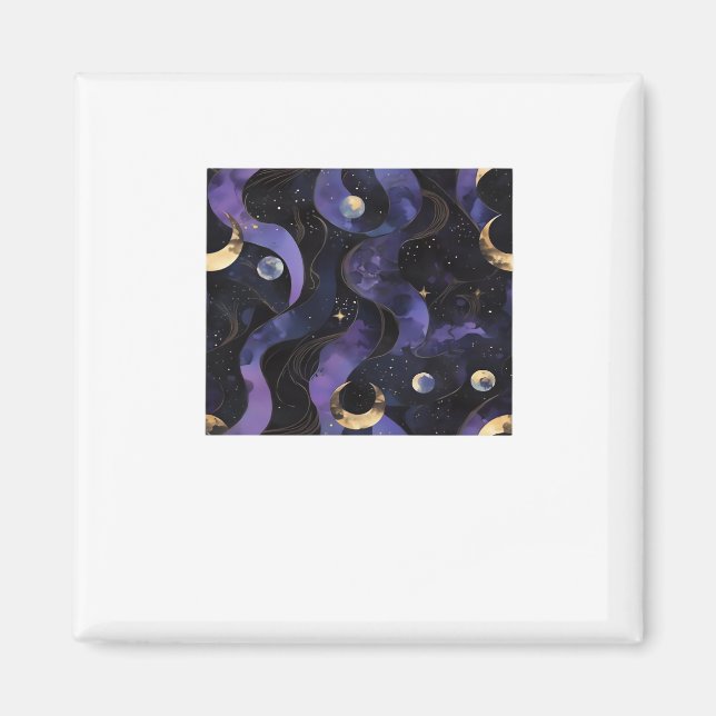 Abstract Whimsigoth Pattern Classic Magnet (Front)