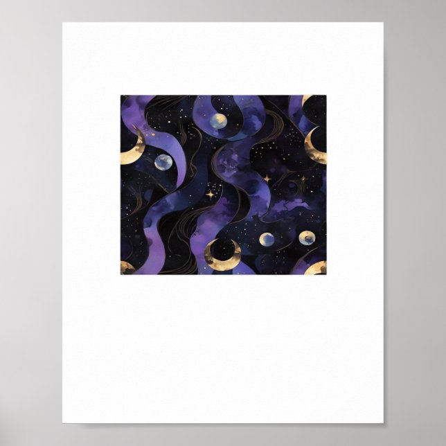 Abstract Whimsigoth Pattern Classic Poster (Front)